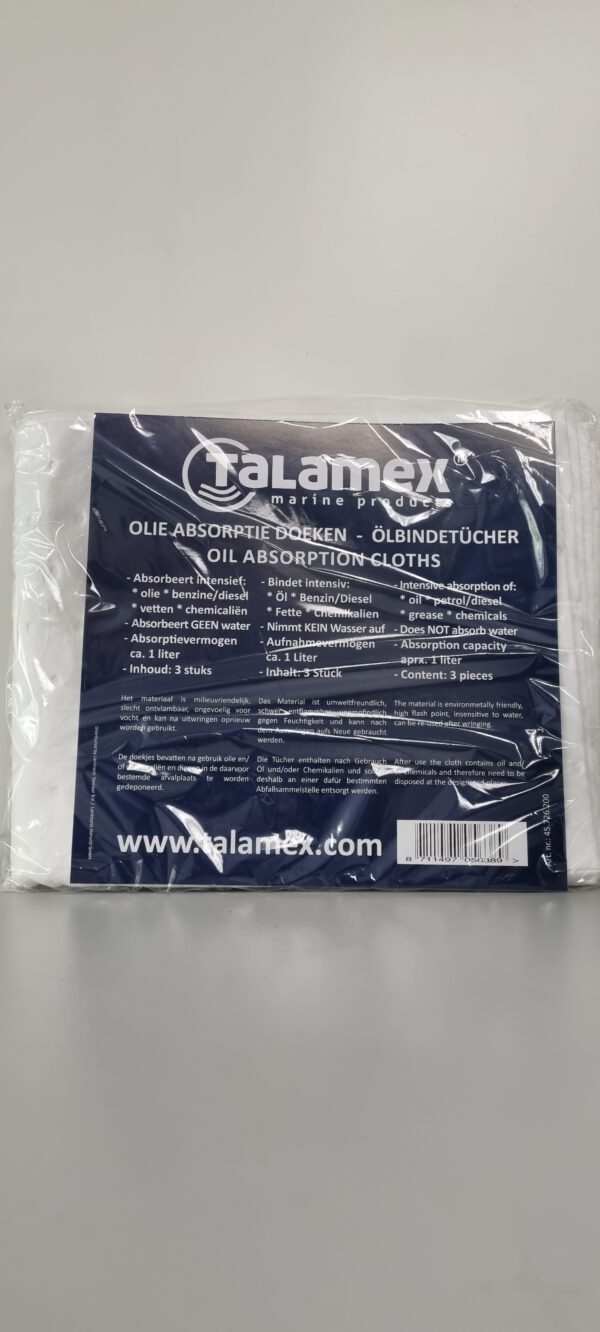 Talamex olie absorbsie doeken